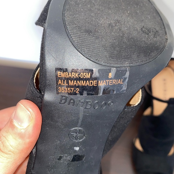 BAMBOO BLACK HEELS - Picture 9 of 10